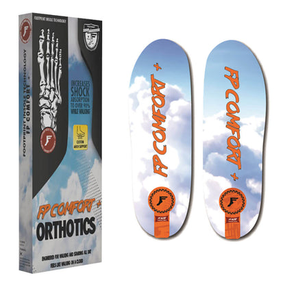 FP Insoles FP Comfort Plus Insoles in Comfort Plus Graphic with product box.